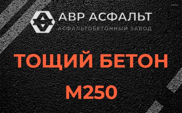 Тощий бетон М250 в Туголесском Бору